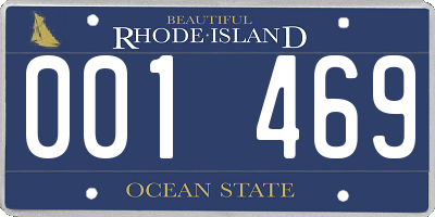 RI license plate 001469