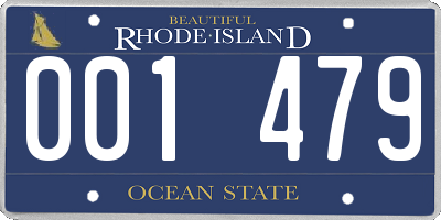 RI license plate 001479