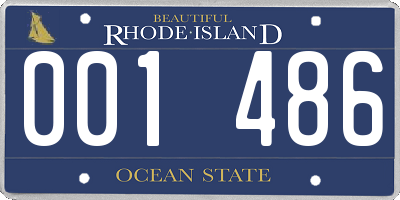 RI license plate 001486