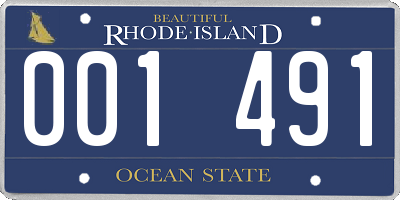 RI license plate 001491