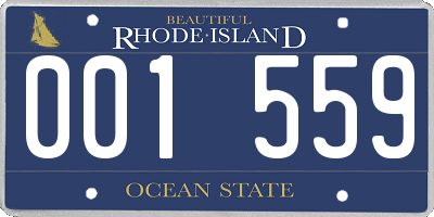 RI license plate 001559
