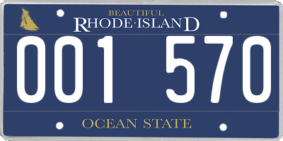 RI license plate 001570