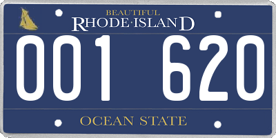RI license plate 001620