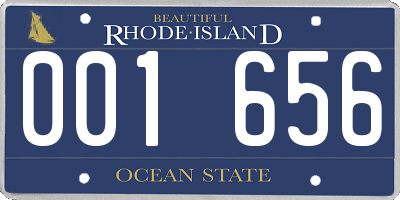 RI license plate 001656