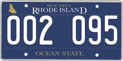 RI license plate 002095