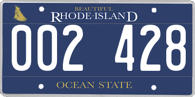 RI license plate 002428