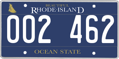 RI license plate 002462