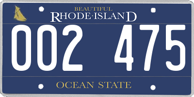 RI license plate 002475