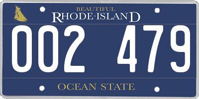 RI license plate 002479