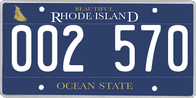 RI license plate 002570