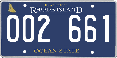 RI license plate 002661