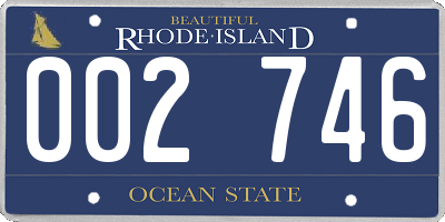 RI license plate 002746