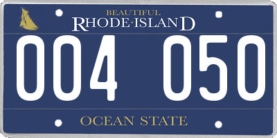 RI license plate 004050