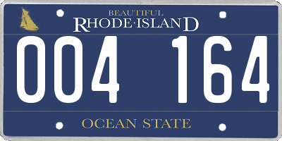 RI license plate 004164