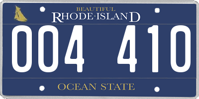 RI license plate 004410