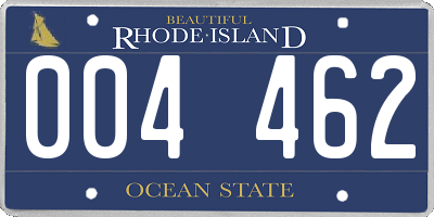 RI license plate 004462
