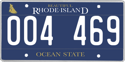 RI license plate 004469