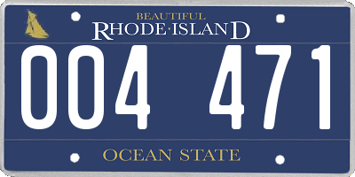 RI license plate 004471