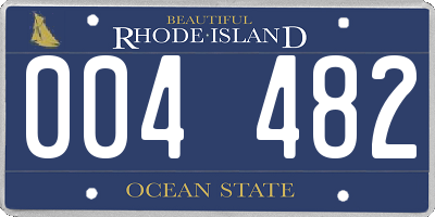 RI license plate 004482