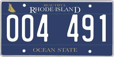 RI license plate 004491