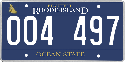 RI license plate 004497