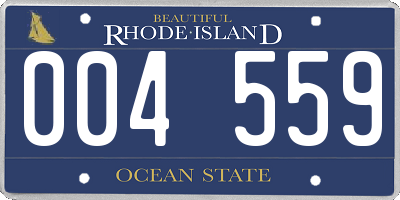 RI license plate 004559