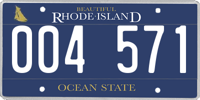 RI license plate 004571