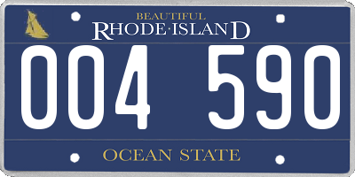 RI license plate 004590