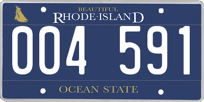 RI license plate 004591