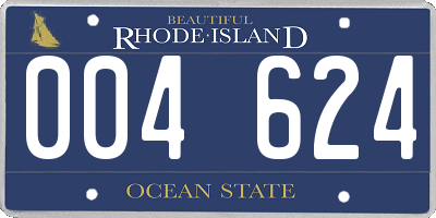 RI license plate 004624