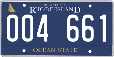 RI license plate 004661