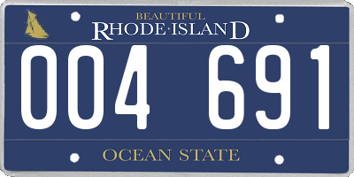 RI license plate 004691