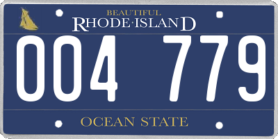 RI license plate 004779