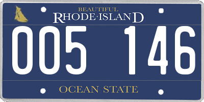 RI license plate 005146