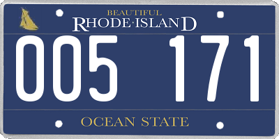 RI license plate 005171