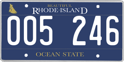 RI license plate 005246