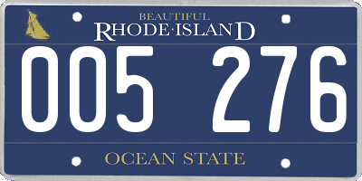 RI license plate 005276