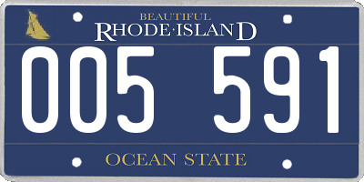 RI license plate 005591