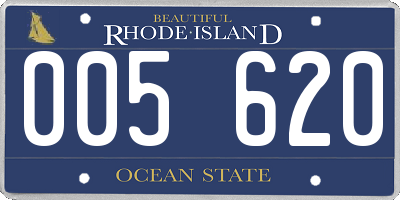 RI license plate 005620