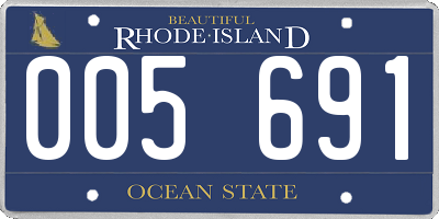 RI license plate 005691