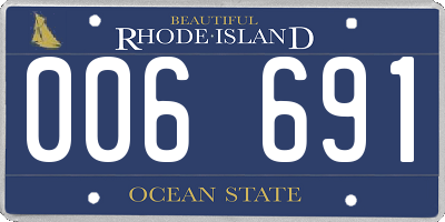 RI license plate 006691