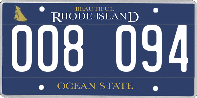 RI license plate 008094