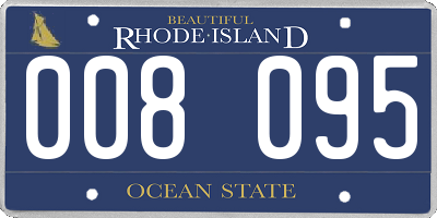 RI license plate 008095