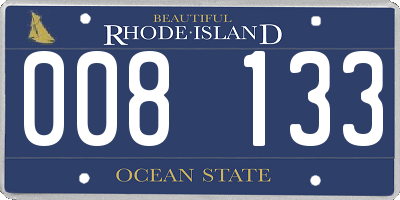 RI license plate 008133