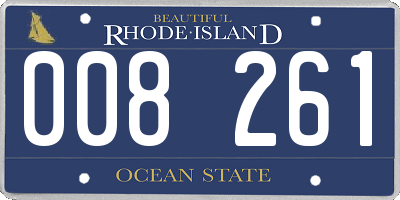 RI license plate 008261