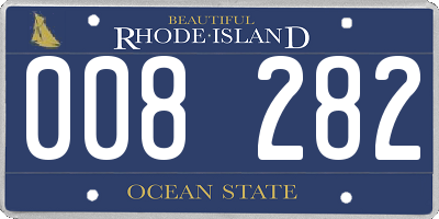 RI license plate 008282