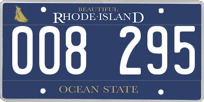 RI license plate 008295