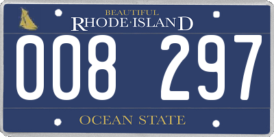 RI license plate 008297