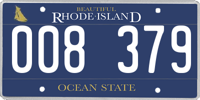 RI license plate 008379