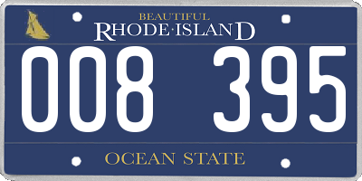 RI license plate 008395